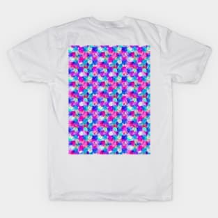 watercolor geometric pink blue T-Shirt